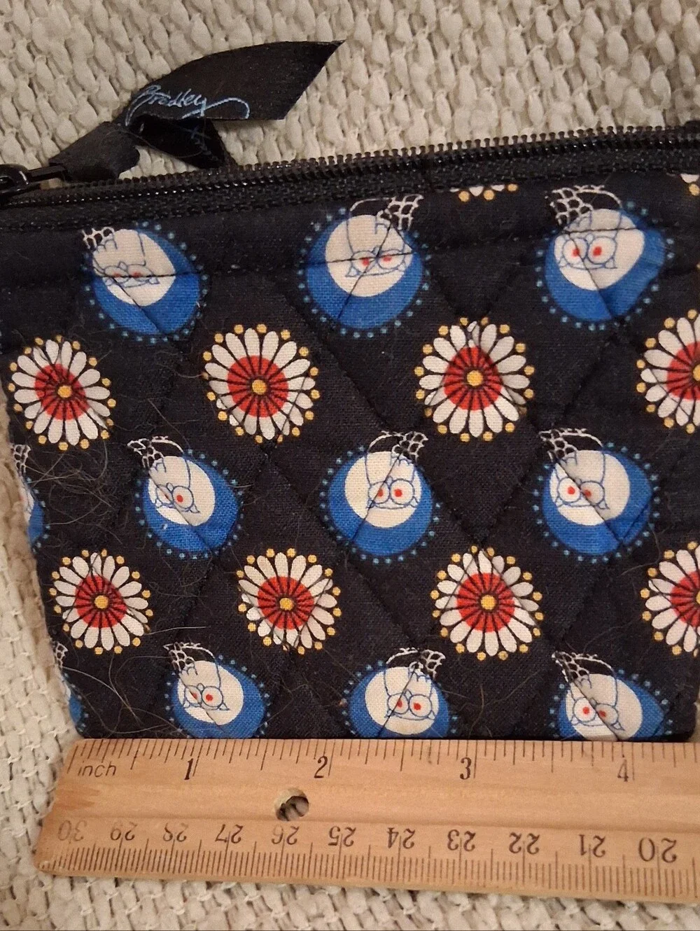 Vera Bradley Night Owl Coin Purse. - Picture 6 of 7